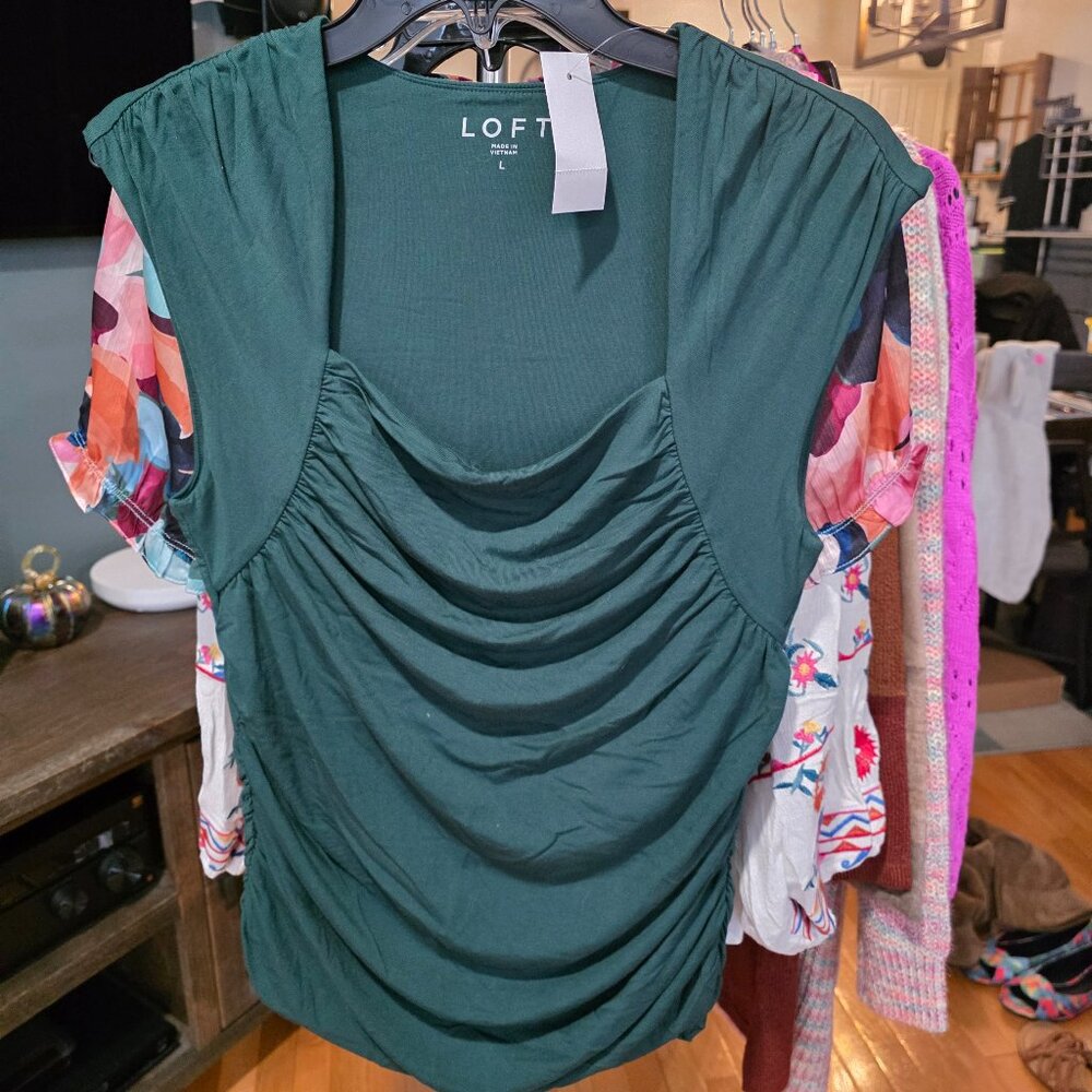 Loft Drape Sleeveless Blouse